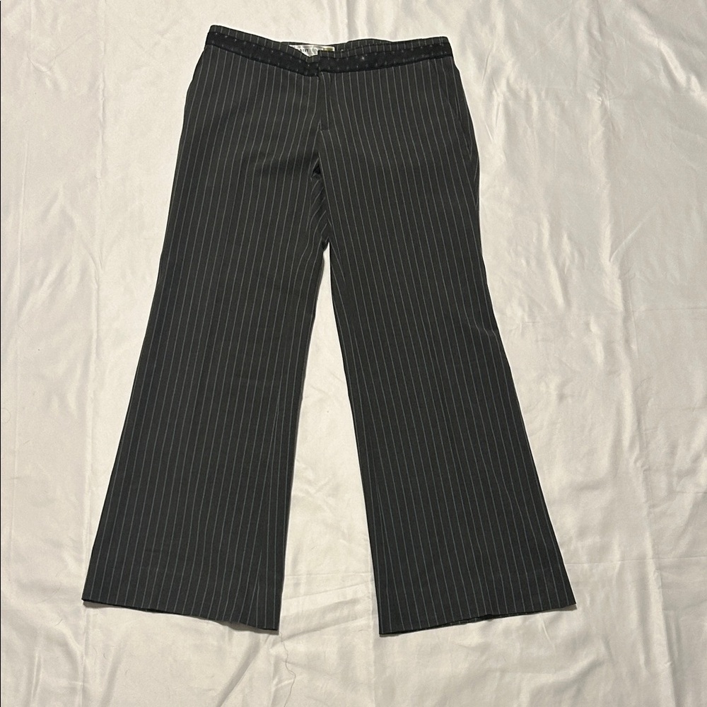 Old Navy Black Pinstripe Wide Leg Pants